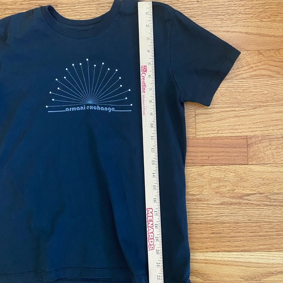 A/X Armani Exchange Tshirt Adult Medium FADED BLACK Logo Slim Fit REVIEW PICS - Picture 6 of 6
